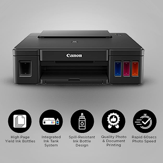 Canon PIXMA MegaTank G1010 Single Function Ink Tank Colour Printer